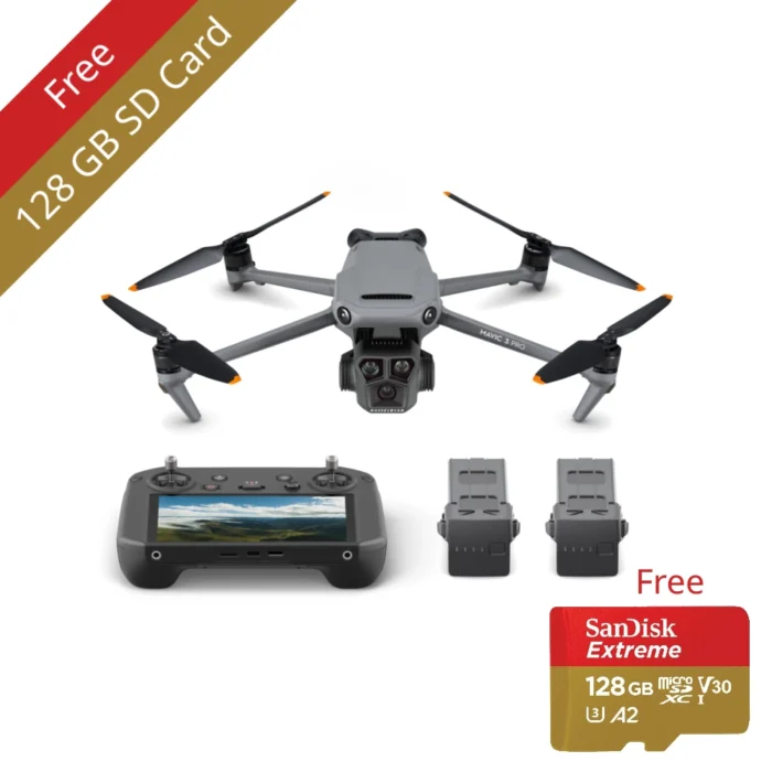 mavic 3 pro with rc pro and a free 128gb sd card